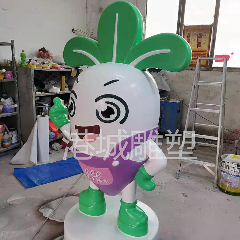 大棚景观形象吉祥物装饰玻璃钢卡通白萝卜人偶雕塑厂家（图ZMjQ3Mzg3NzE2） - 雕塑 - 站酷设计师深圳港城雕塑原创素材 - 站酷ZCOOL