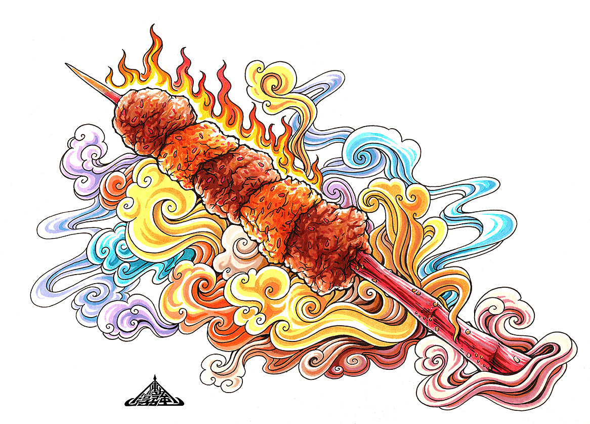 近期两幅 手绘商业插图