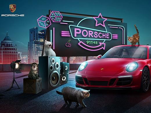 汽车海报 夜景海报 趣味海报【合成场景练习】