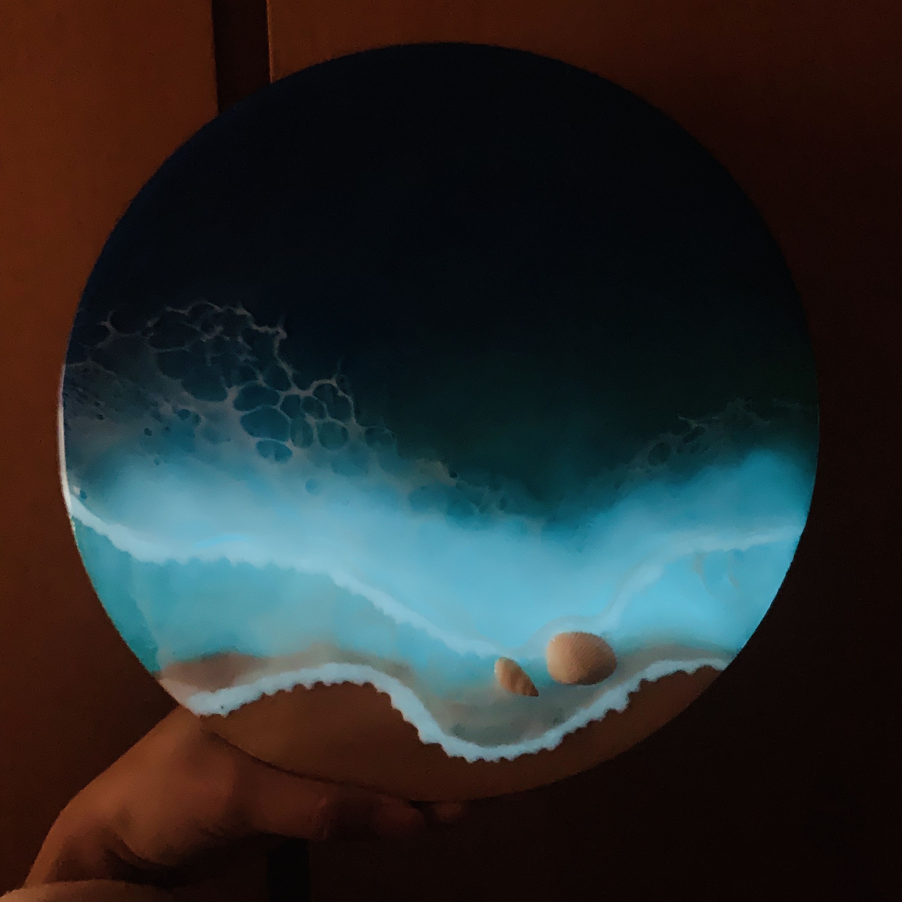 海洋海浪树脂画 创意工艺品画摆件|手工艺|工艺品设计|jj夏 - 原创