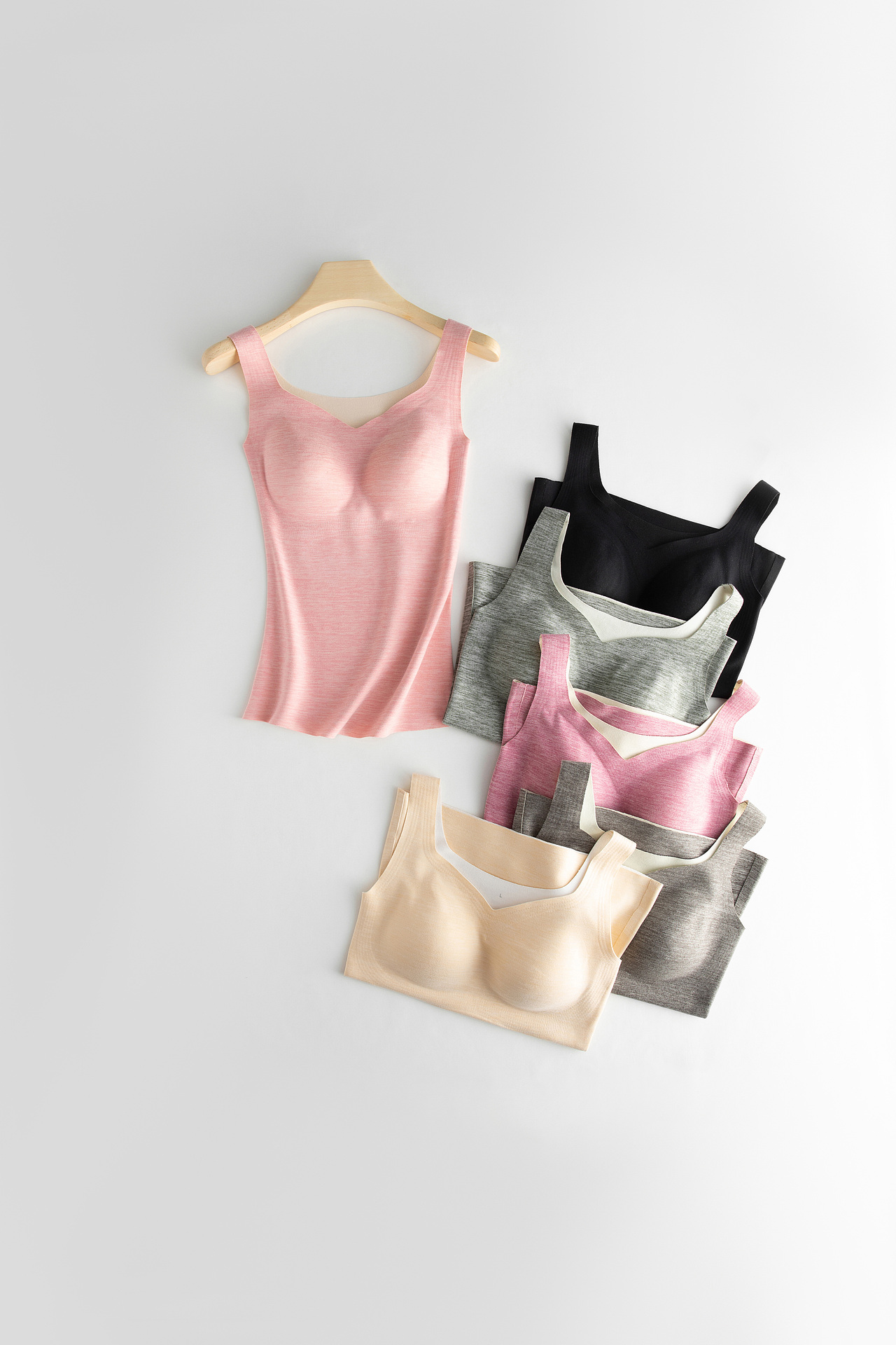 文胸 背心 带胸垫打底