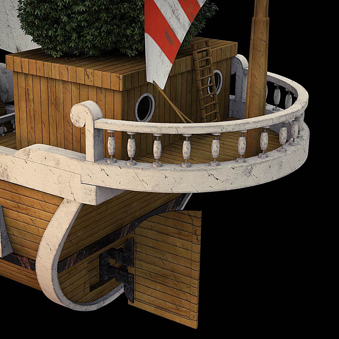 建模练习 海贼王.梅利号（图ZMTE0ODA5OTIw） - 动画/影视 - 站酷设计师点烟燃眉原创素材 - 站酷ZCOOL