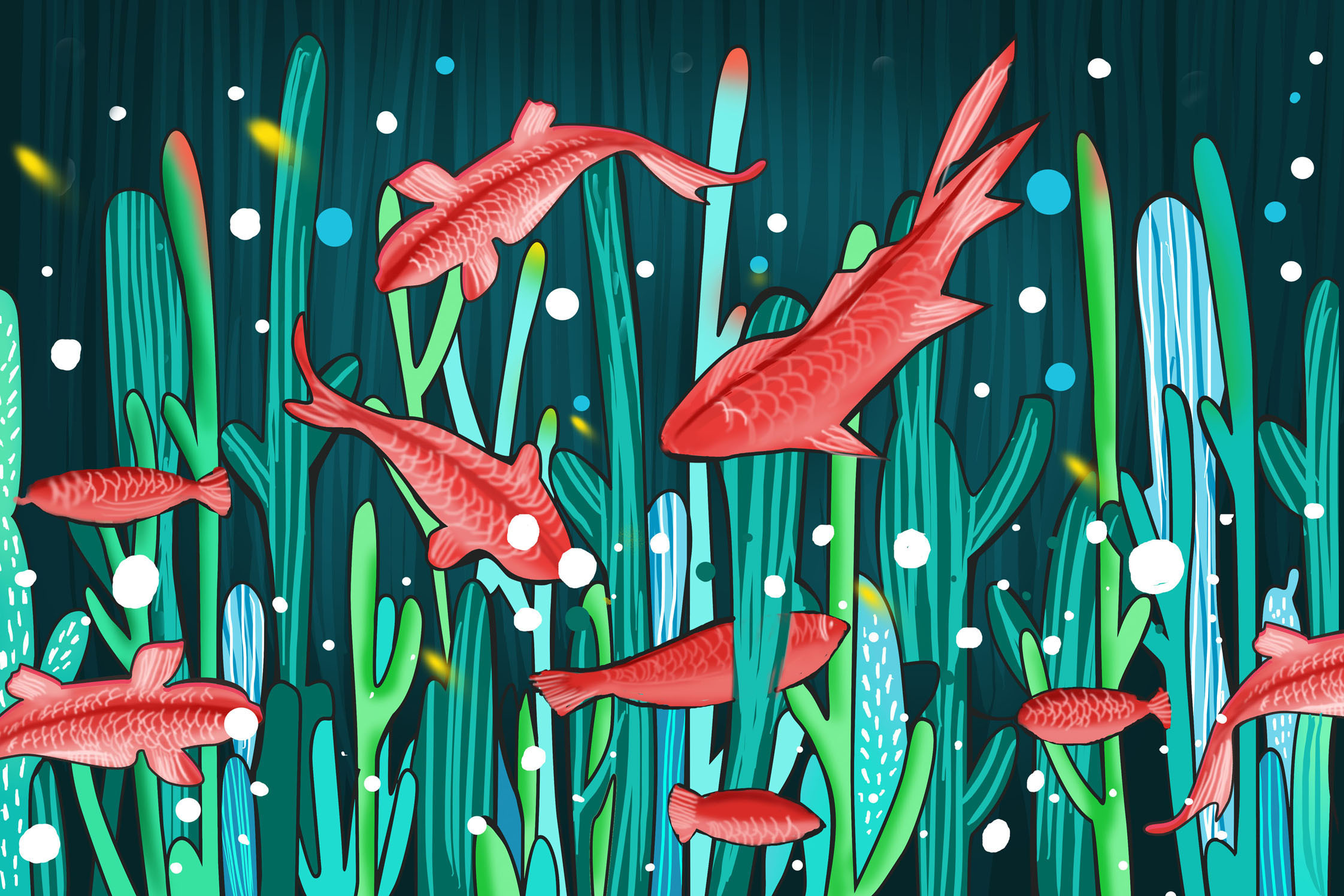 最近的色彩~|插画|商业插画|群子嘚猫 - 原创作品 - 站酷 (zcool)