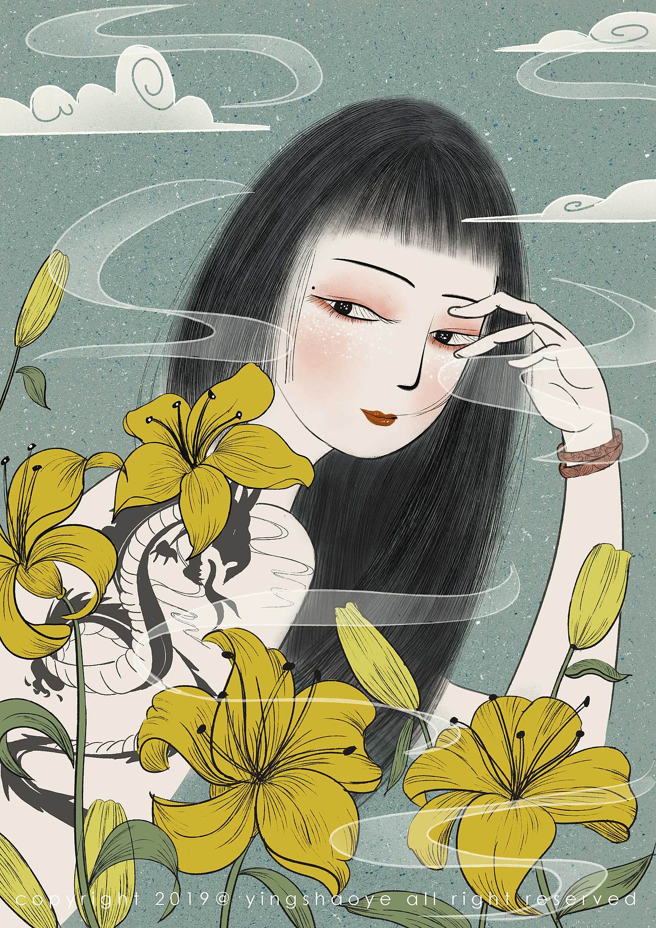 纹身的小姐姐（图ZMTgzMTgxODk2） - 创作习作 - 站酷设计师影少爺原创素材 - 站酷ZCOOL