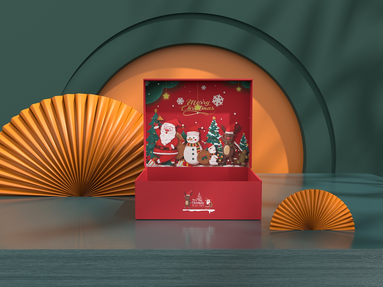 3款圣诞礼品盒立体盒|平面|包装|喵视觉品牌设计 - 原创作品 - 站酷