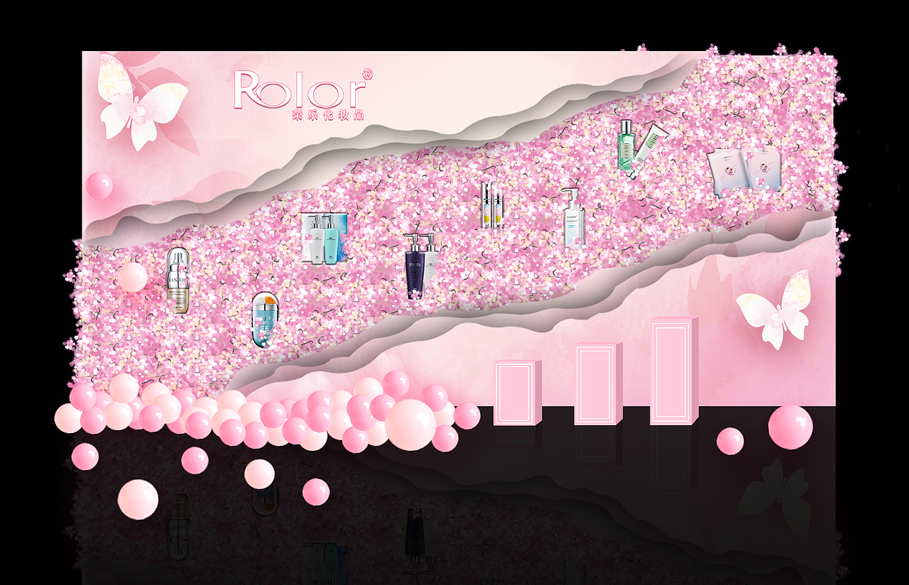 化妆品会议平面效果