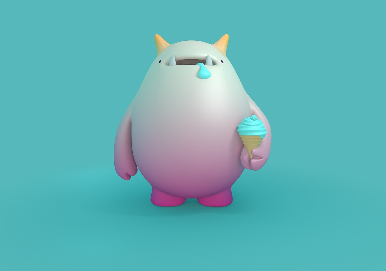 不知什么时候,我的头上也长出了两只冰淇淋.额!