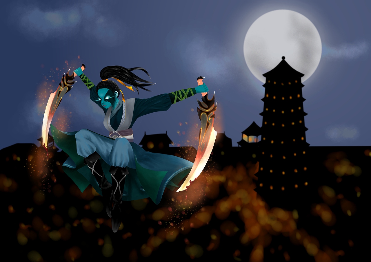 dota2 pa|插画|游戏原画|可爱的团子_原创作品-站酷(zcool)