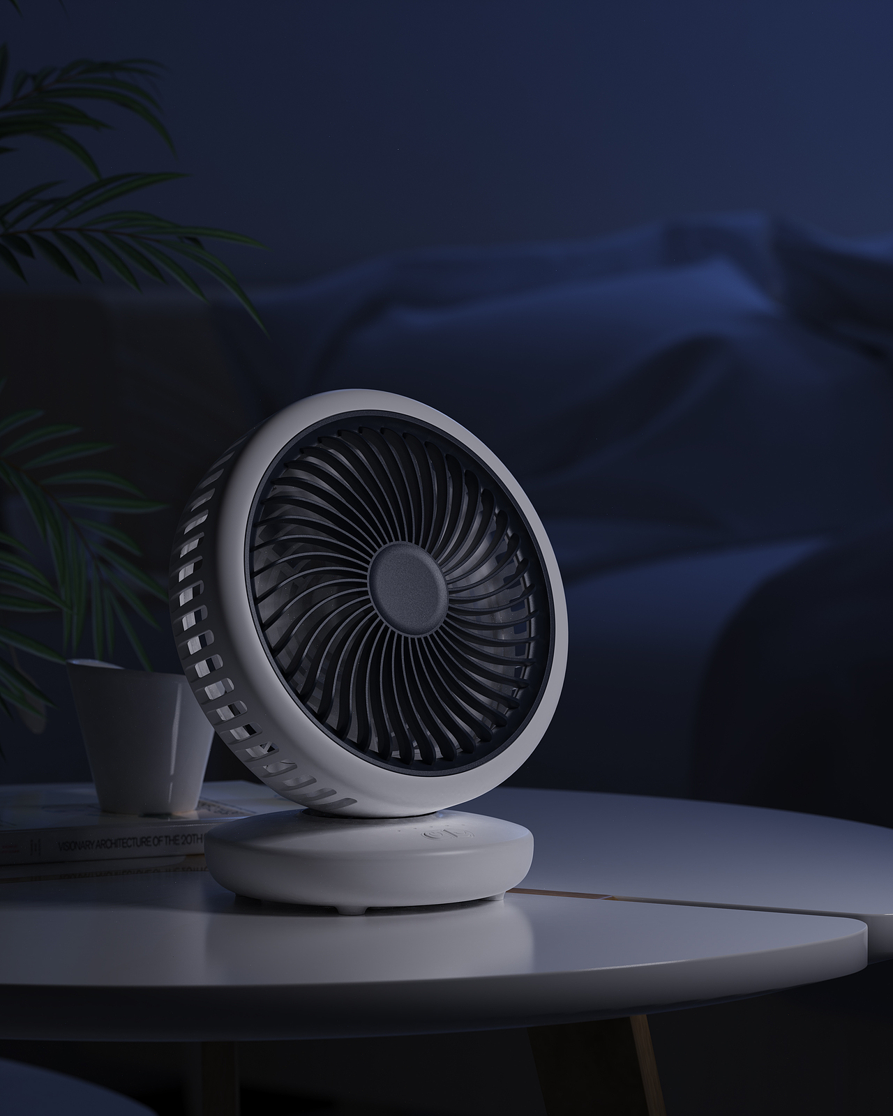 白色风扇 【Rendering】