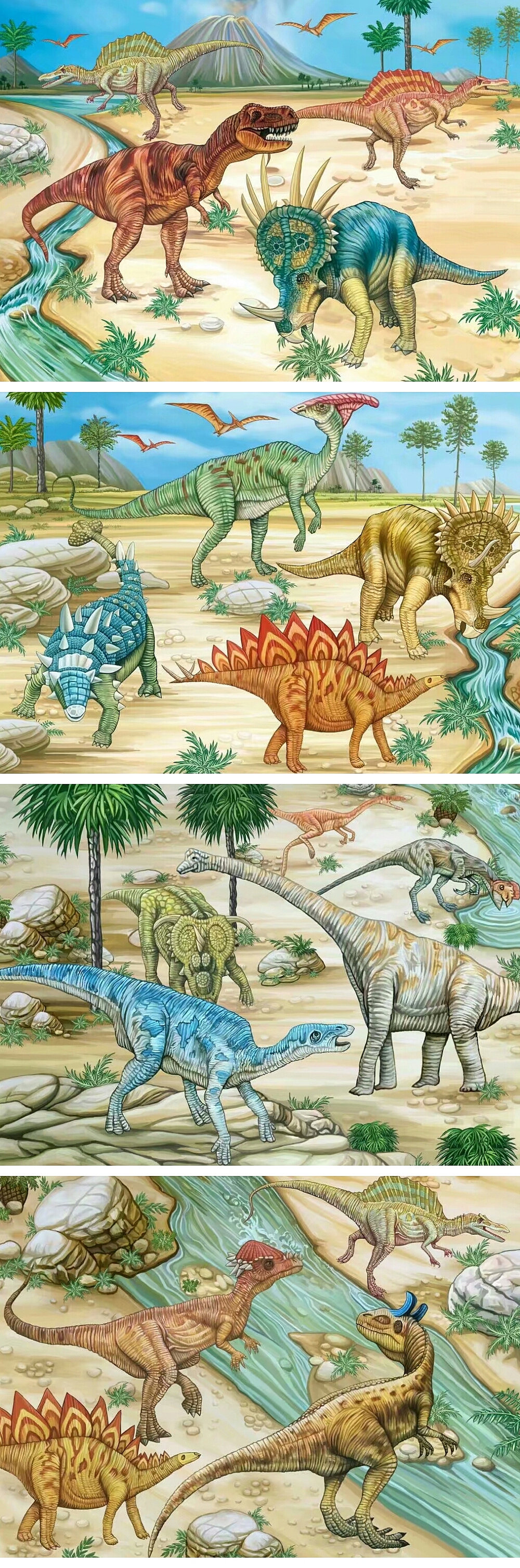 儿童智力拼图插画绘制