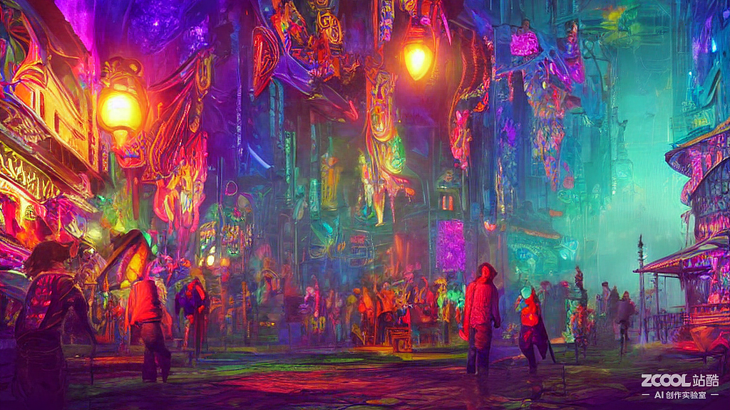 #AI创作实验室#奇幻庙会