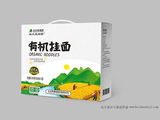 包装设计能够成就品牌差异---北大荒挂面包装设计