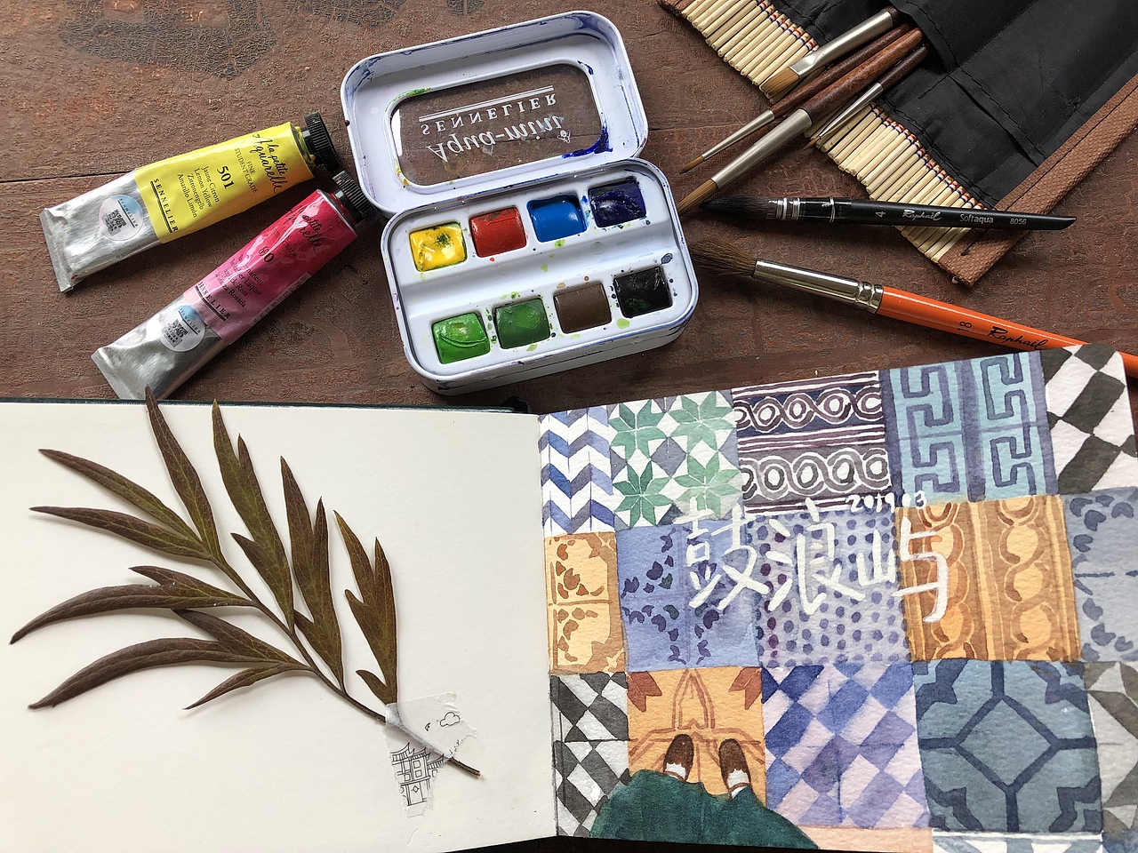 【鼓浪屿旅行插画+手绘记录】林田原创（图ZMTk2MTM0NzQ0） - 创作习作 - 站酷设计师林田lisa原创素材 - 站酷ZCOOL