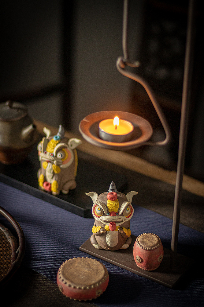 器十二 原创手工陶瓷醒狮茶宠香插摆件（图ZMTkyMTk1MTIw） - 其他手工艺 - 站酷设计师器十二原创素材 - 站酷ZCOOL