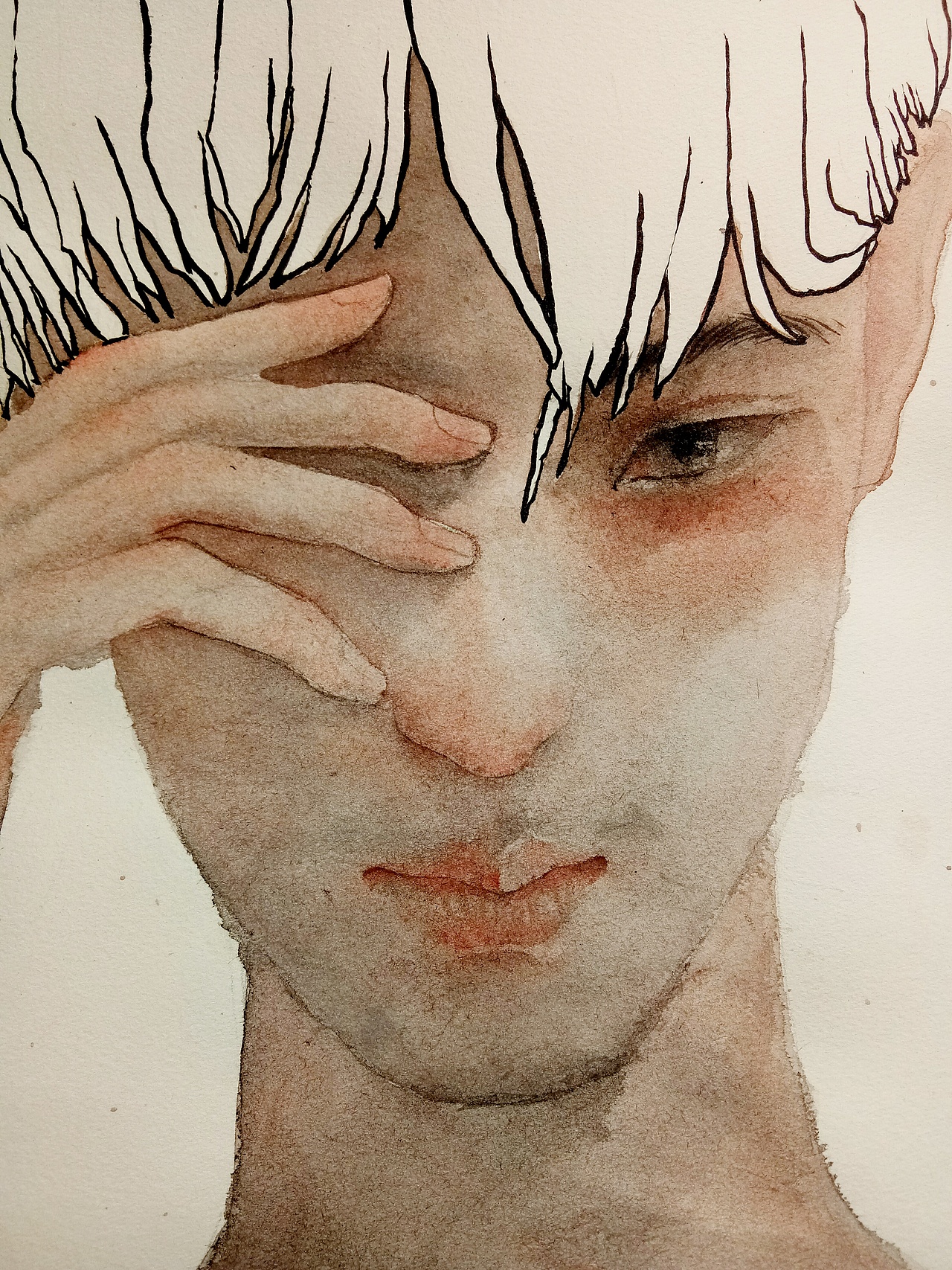 墨色撞朱红（图ZMTIyNDk4NTYw） - 绘画 - 站酷设计师月犬原创素材 - 站酷ZCOOL