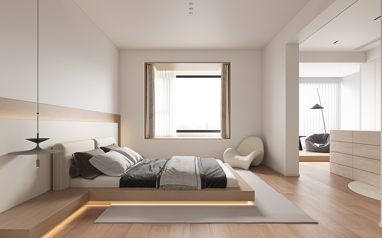 原木风平层效果图表现（图ZMzQ0NDQ3Nzcy） - 家装设计 - 站酷设计师赵HongD原创素材 - 站酷ZCOOL