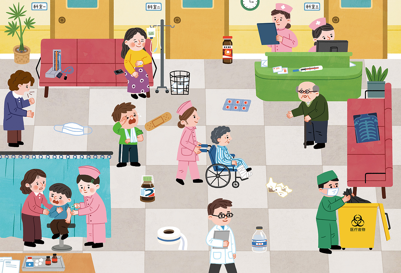 垃圾分类贴片绘本（图ZMjAzNDM5NjI4） - 儿童插画 - 站酷设计师逗鸭原创素材 - 站酷ZCOOL