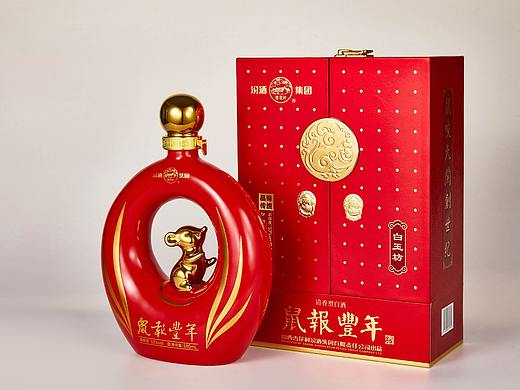 汾酒集团生肖文化酒-鼠报丰年