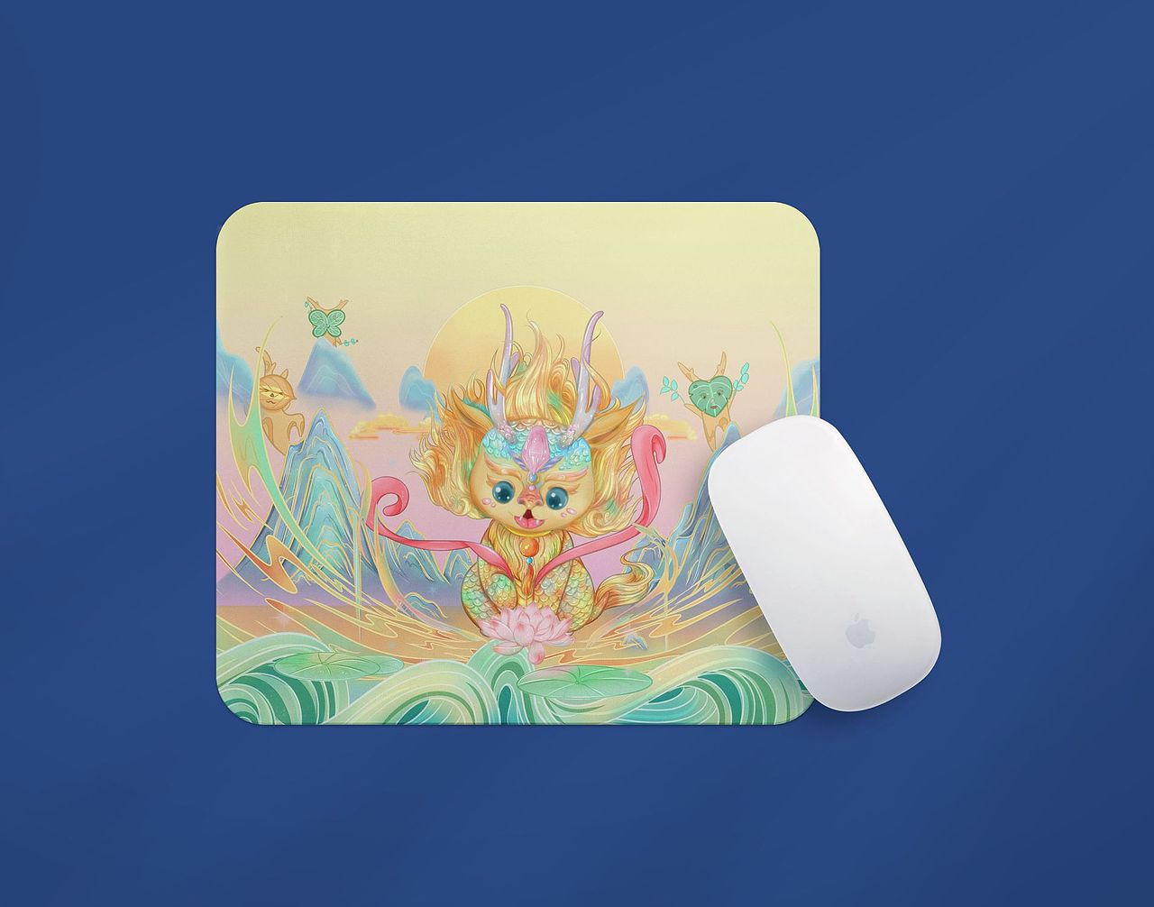 国潮风戏水小麒麟