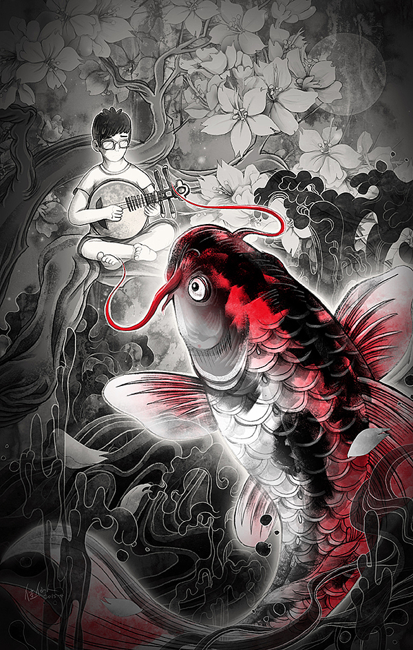且听风吟（图ZMjc0MTIxNTI=） - 艺术插画 - 站酷设计师佳仙人原创素材 - 站酷ZCOOL