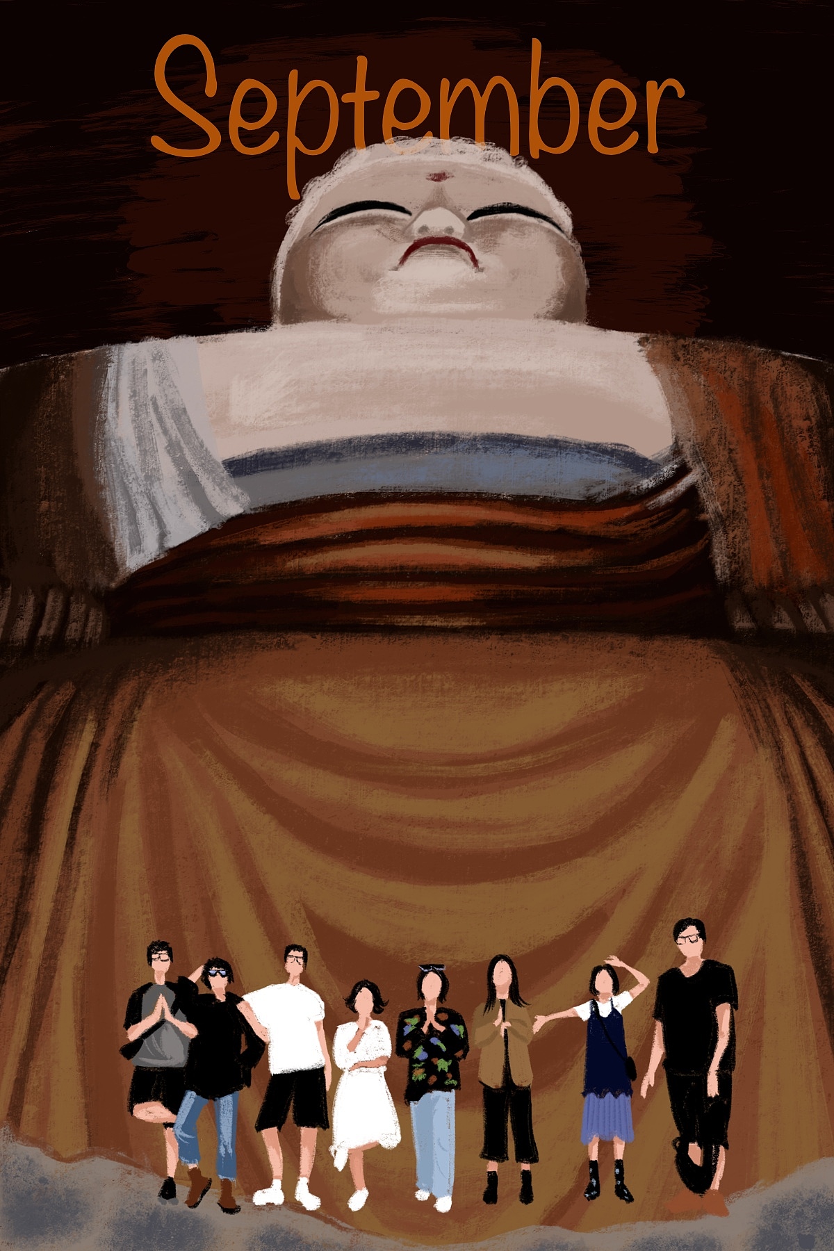 月份插画（图ZMjc0Njg5MDE2） - 创作习作 - 站酷设计师画画的索不住原创素材 - 站酷ZCOOL