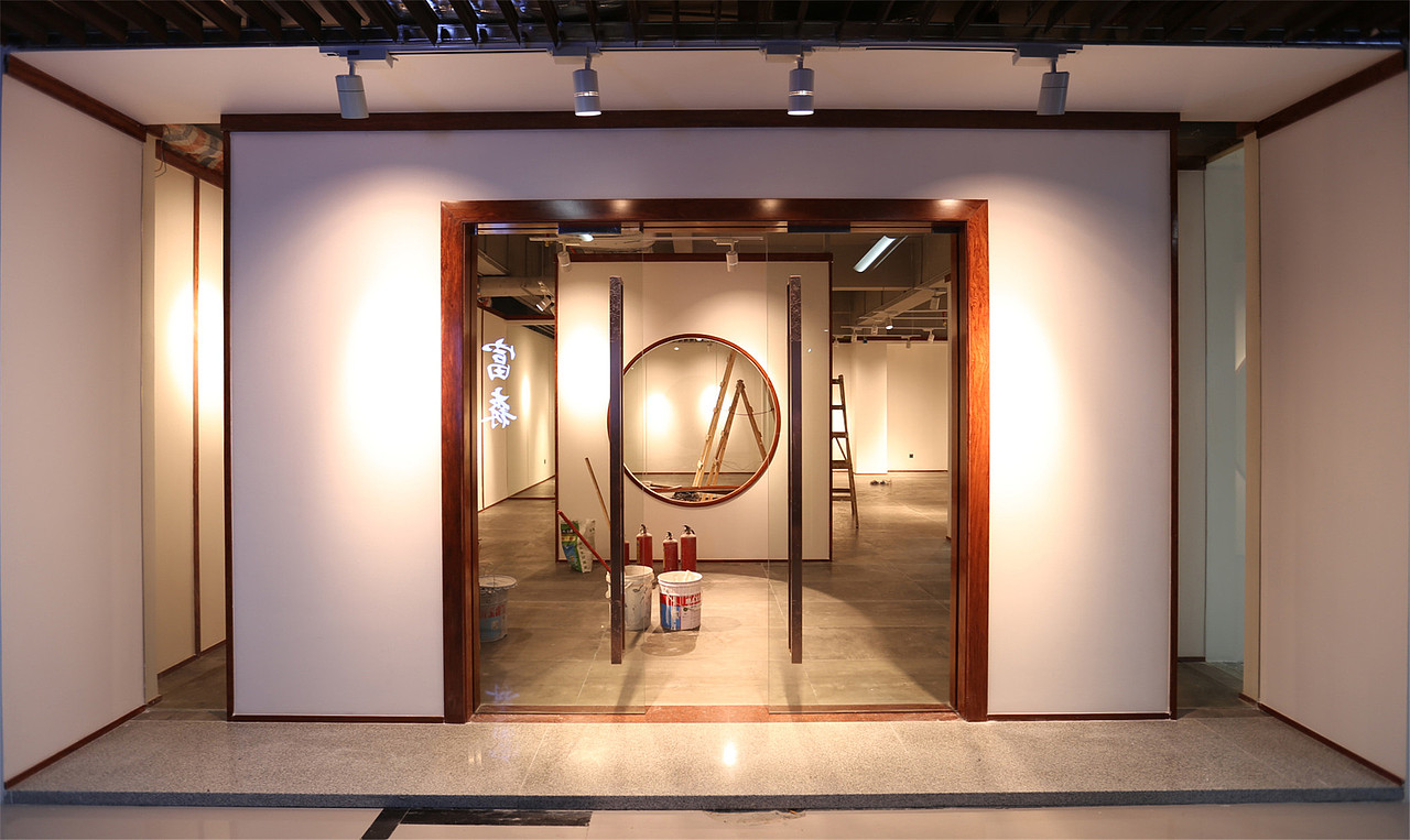 中式展厅设计 | 龍熙堂红木艺术展厅（图ZNTYxMDUxMjg=） - 家装设计 - 站酷设计师一心设计李健原创素材 - 站酷ZCOOL