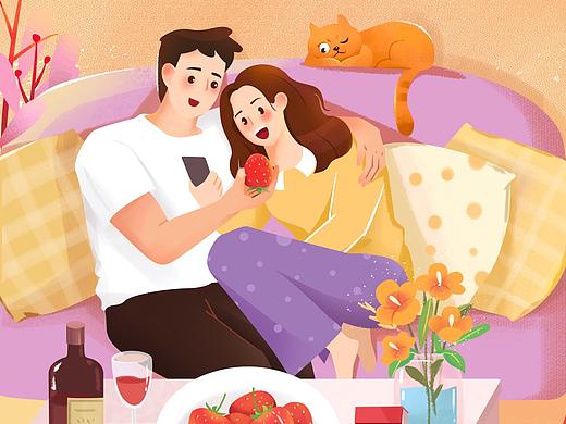 顺丰推广运营海报插画