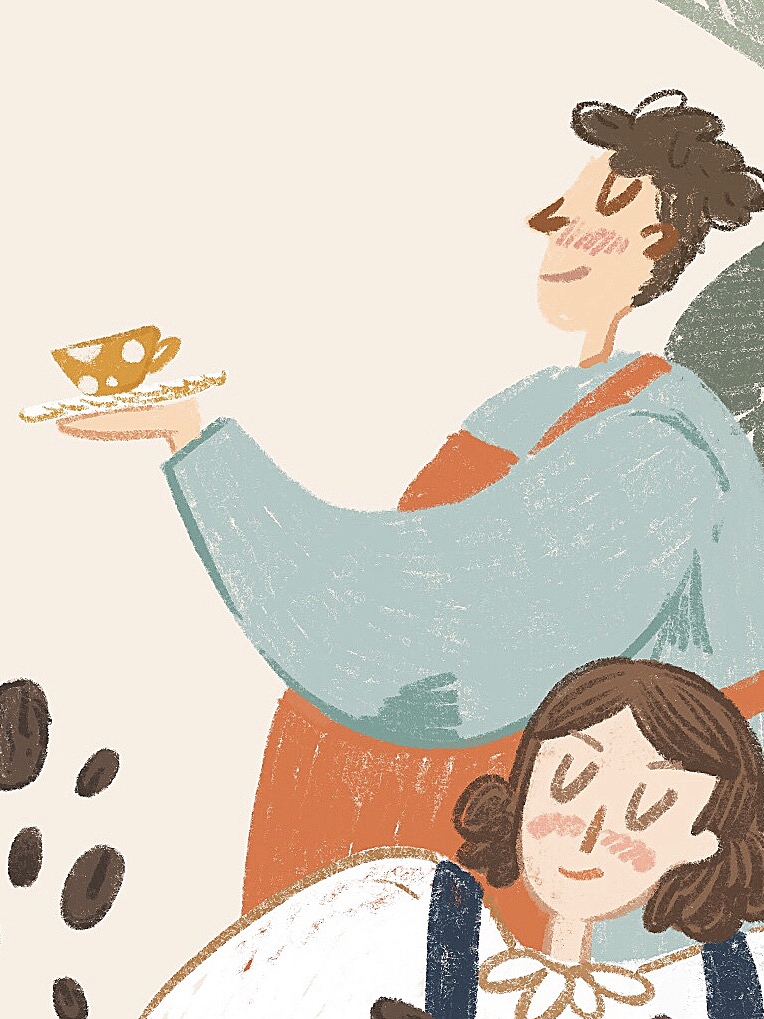the baristas咖啡师主题插画