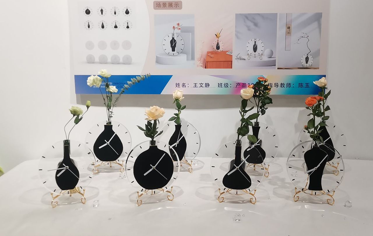 #青春答卷#花之——艺术钟表设计#济南大学设计学院#