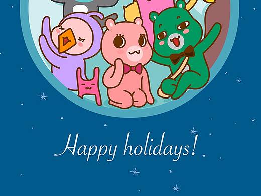 AU3 Friends中秋节壁纸！