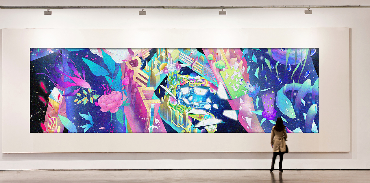 幻想π艺术的无限空间