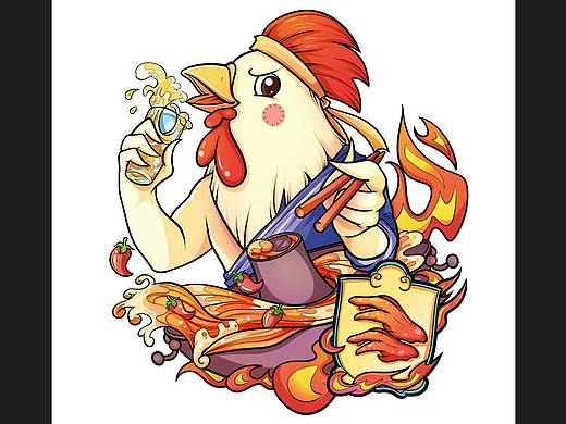 国风火锅食材包装配图——社牛鸡，凤爪（盗图必究）