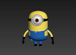 3dmax制作小黄人