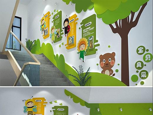 校园楼梯文化墙