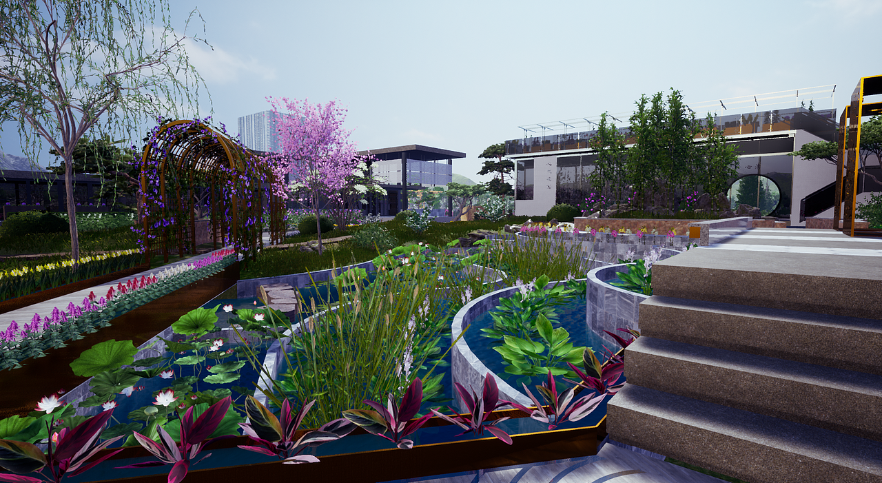 ue4苗圃景观三维场景