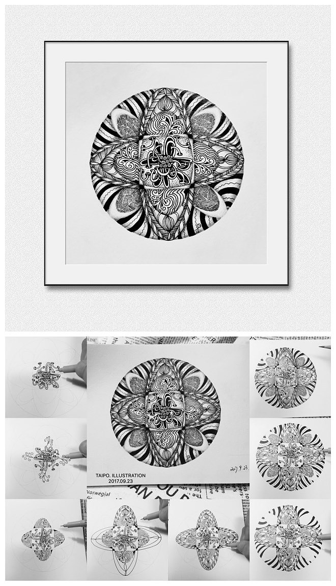 黑白插画设计（图ZOTM0MDY5MjQ=） - 绘画 - 站酷设计师太婆原创素材 - 站酷ZCOOL