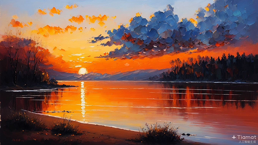 AI绘画档案馆|落日