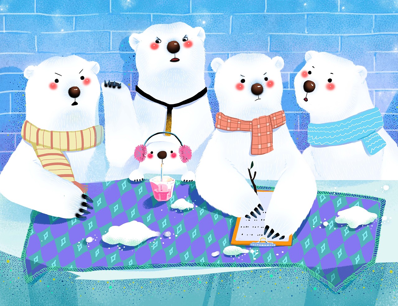 北极熊|插画|创作习作|阿碟 - 原创作品 - 站酷 (ZCOOL)