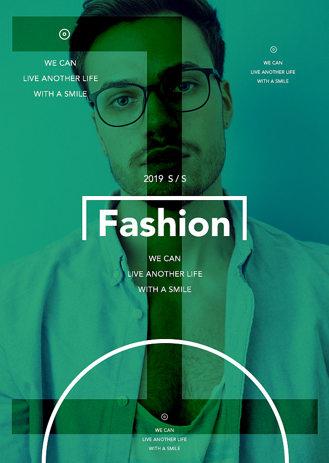 板式设计-平面设计-女装无线海报设计-简约排版创意