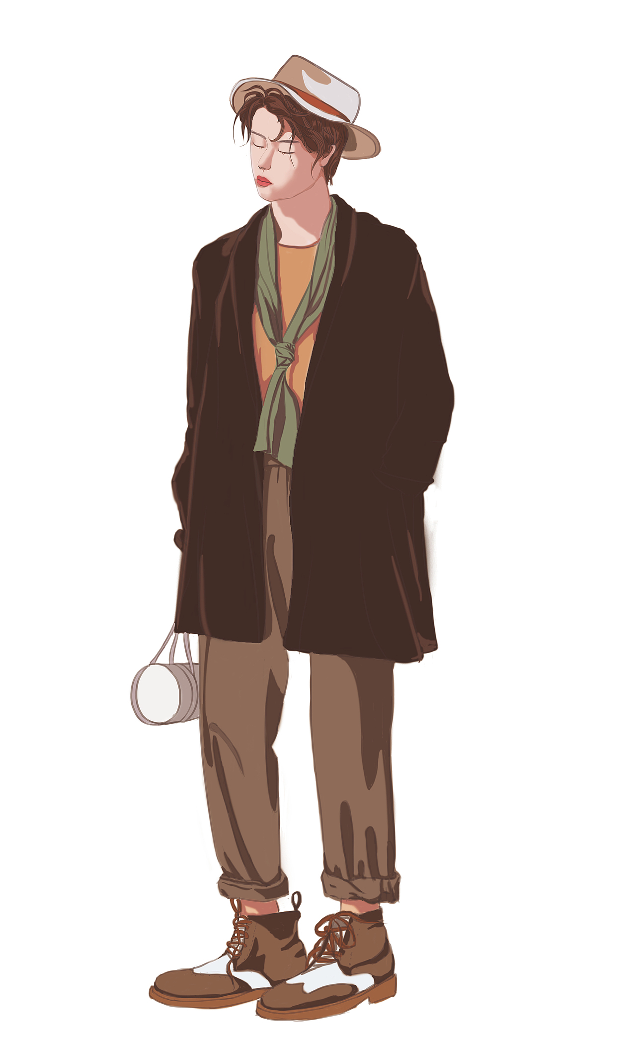 摸鱼第三天（图ZMTc4ODU4NDI4） - 创作习作 - 站酷设计师夫诸家的鱼原创素材 - 站酷ZCOOL