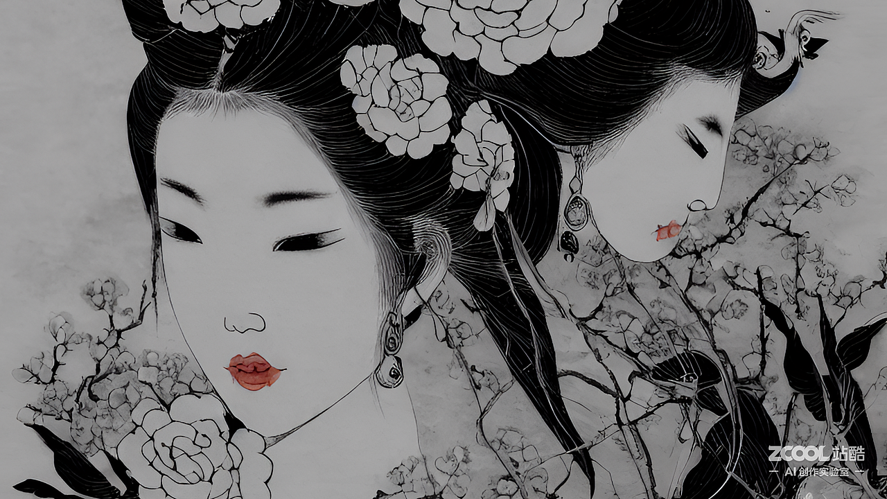 #AI创作实验室#双生（图ZMzIxMjgyOTQw） - AI作品 - 站酷设计师小胖子空空原创素材 - 站酷ZCOOL