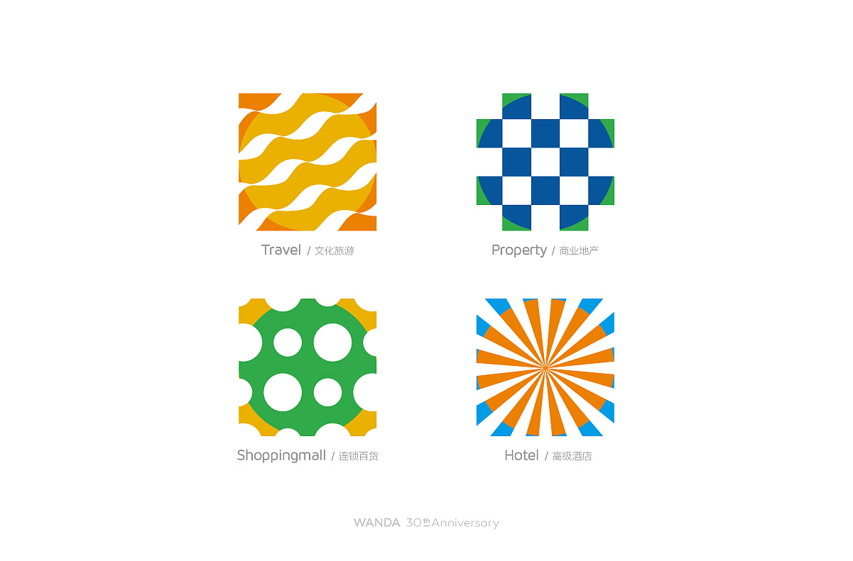 万达30周年logo方案