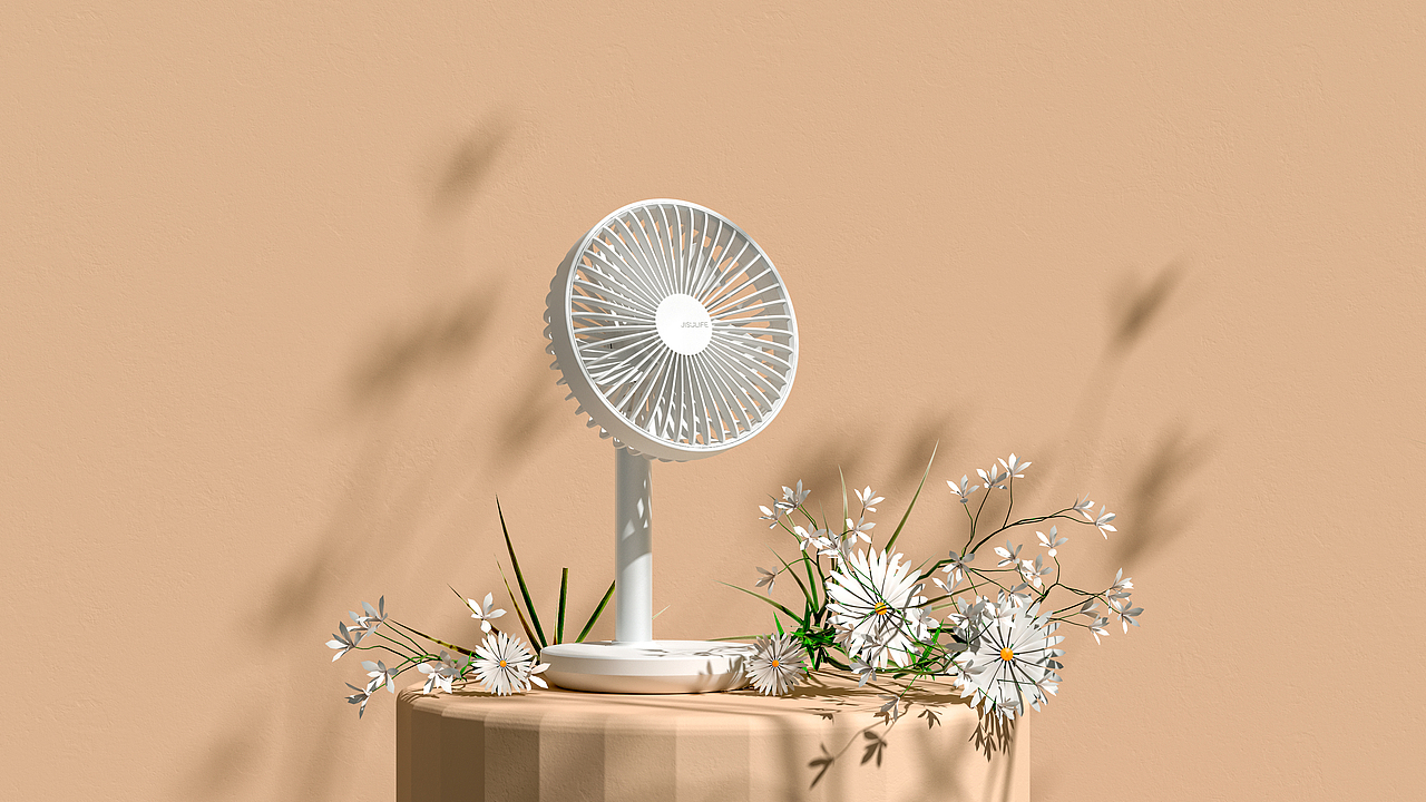 【产品渲染】几素丨挂脖/手持风扇 JISULIFE Ⅲ