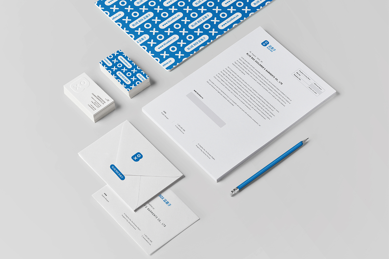 BLUE BOX 蓝盒子儿童服饰_品牌形象设计【蓝堂品牌_作品】（图ZMjM4Njg3NDQ=） - 品牌 - 站酷设计师蓝堂品牌设计原创素材 - 站酷ZCOOL