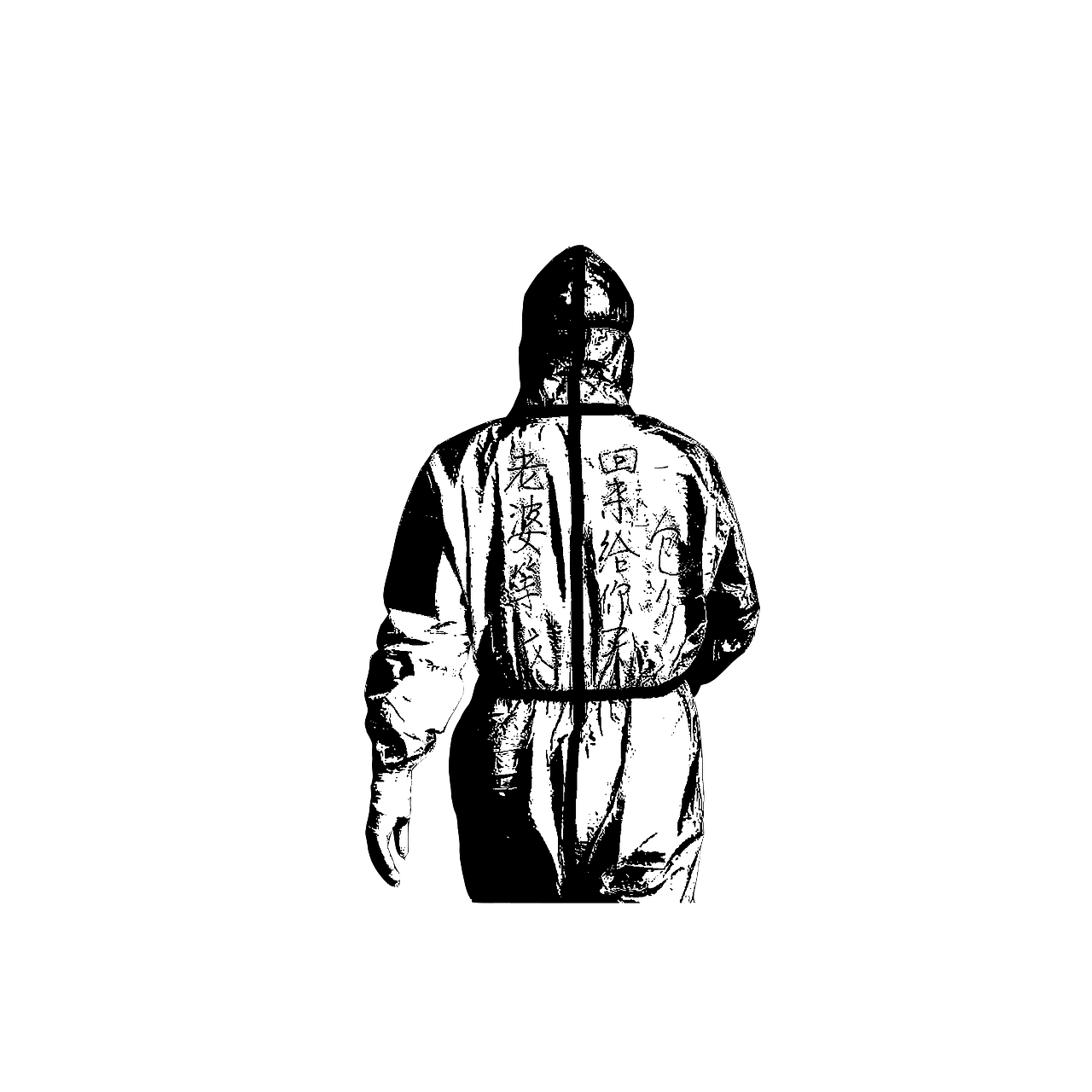 抗疫英雄白衣天使背影