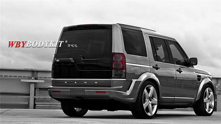 路虎发现4改装kahn凯恩包围中网前后包角led灯保险杠