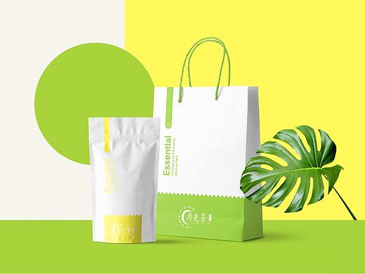 月光茶事品牌视觉设计LOGO设计