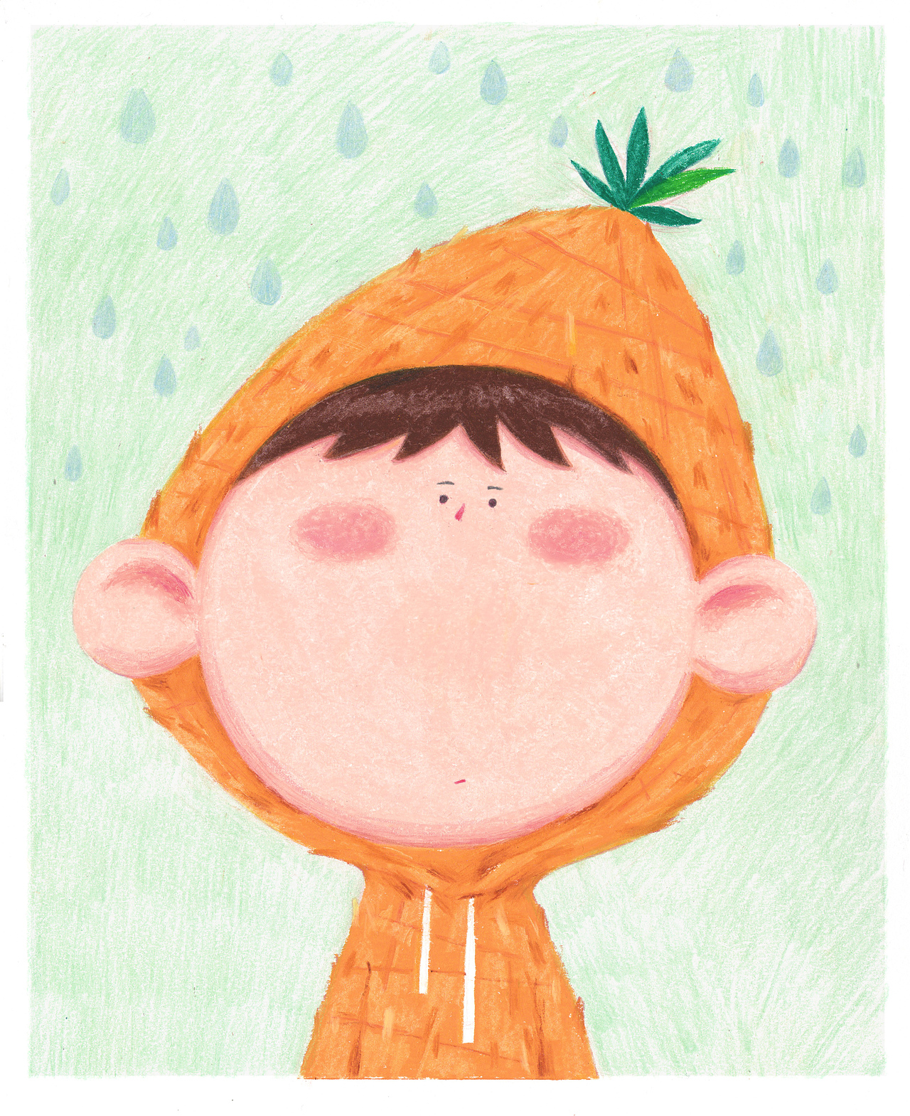 Big Face, Tiny Eyes -- Creamy Yellow（图ZMTQwODQ4MzIw） - 艺术插画 - 站酷设计师不得了的孙憨拿原创素材 - 站酷ZCOOL