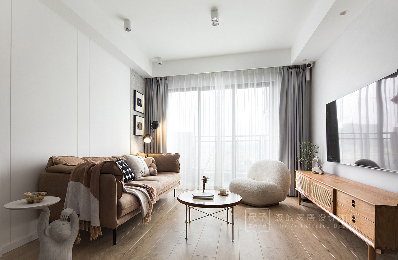 LDK一体化，两人一猫的专属居所（图ZMjc3MTMxMzA4） - 家装设计 - 站酷设计师深圳尺子室内设计原创素材 - 站酷ZCOOL