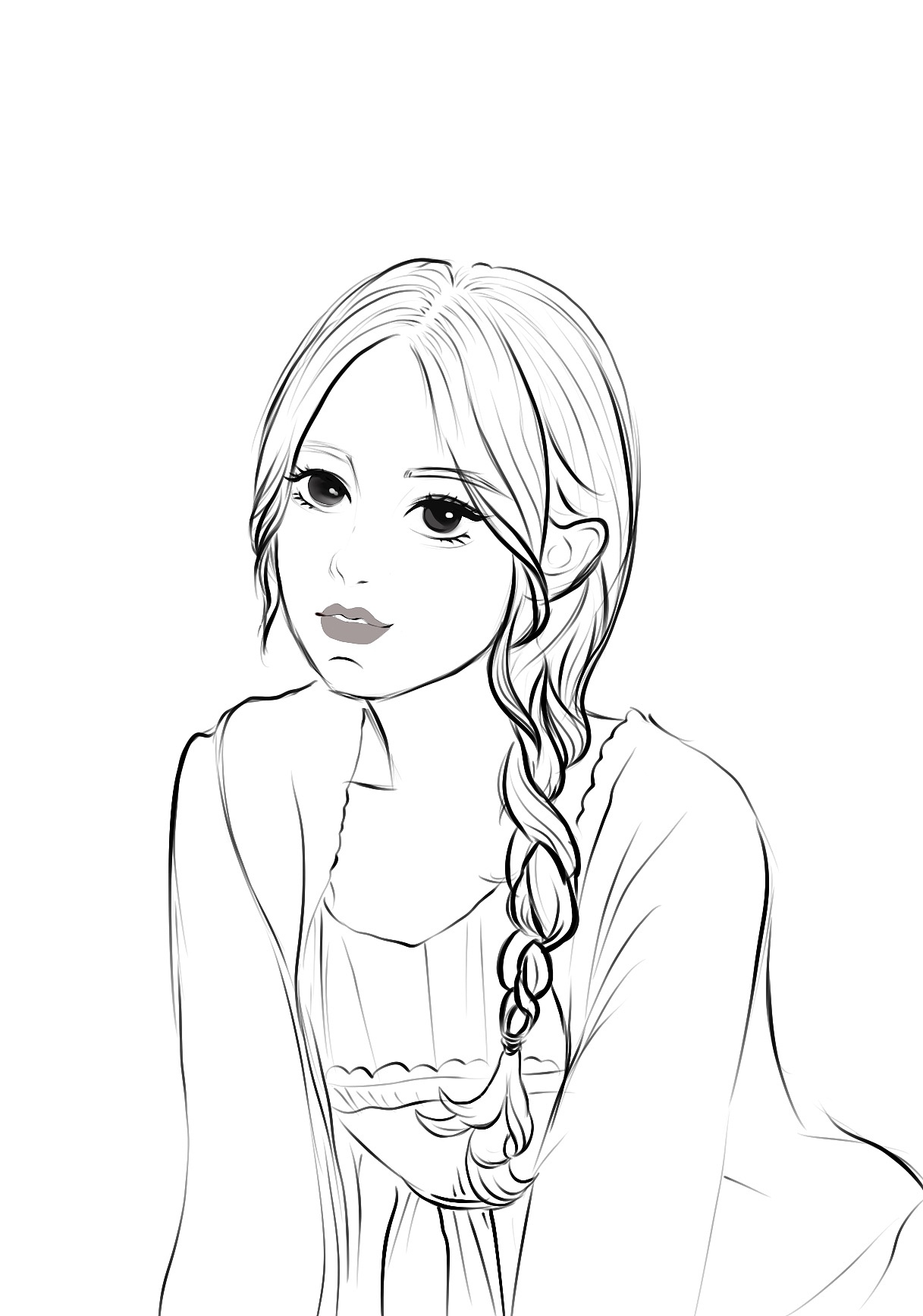 人物插画练习（图ZMjM3ODk2MTAw） - 创作习作 - 站酷设计师小艺杂货铺原创素材 - 站酷ZCOOL